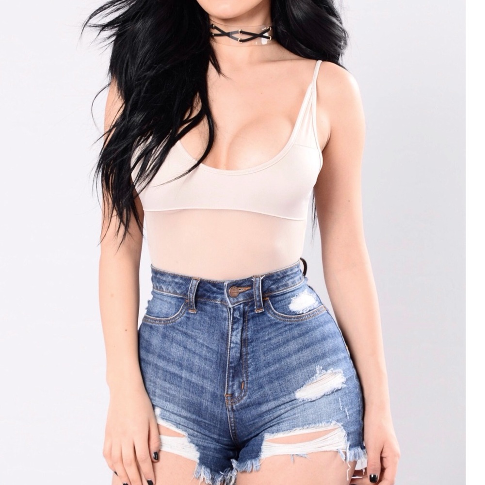 FASHION NOVA All About You Bodysuit - Nude